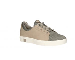 Blucher Nobuck Taupe Pala y Cuello Nilon Cuadros