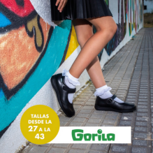 zapatos colegiales gorila para niña en talla grande